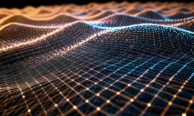 Sparse data points on a 3D volatility surface grid with interpolated mesh for agricultural options